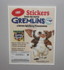 Vintage Original 1980 s Gremlins Family Scott Display Ad Gizmo Movie Stickers   