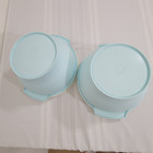Tupperware  8806 Salad Bowl Mixing Servalier Large Serving Pedestal Pastel Blue