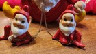 Vintage Large Arnart Gnome Christmas Figurine W  Attached 2 Smaller Gnomes 