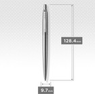 Parker Jotter Ballpoint Pen  Stainless Steel Chrome Trim  Medium Point  Blue Ink