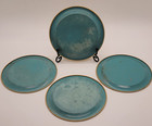 Vtg Ohio Art Tin Litho Childrens Tea Set 1940s Disney Set Of 4 Plates