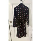 Tommy Hilfiger Black Fleece Robe S m Red White Print