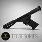 Logan s Run Sandman Pistol 1 1 Black 3d Printed Prop Replica