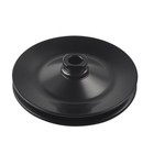 For Small Block Chevy Sbc 350 Black Steel Long Water Pump Pulley   Bracket Kit