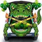 Trunk Or Treat Car Decorations Kit  Dinosaur Trunk Or Treat Car Green Dinosaur