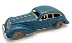 Distler Tin Blue Sedan  U s  Zone  1946-1949  - C9 Original With Replacement Key