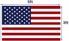 5 Pack 3 x5 ft Usa Us U s  American Flag Polyester Stars - Fast Shipping