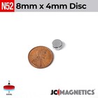 8mm X 4mm 5 16x5 32  N52 Super Strong Rare Earth Neodymium Magnet Disc 8x4mm