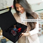 Photo Storage Box Stylish 5  X 7  Picture Storage Container Linen Memory Box Per