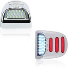 Chrome Led License Plate Tag Light For Chevy Silverado 1500 2500 3500 1999-2013