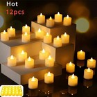 Flameless Led Tealight Candles Battery Operated Flickering Votive Candles
