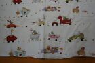 Ikea Whimsical Animals In Vehicles Twin Size Duvet Cover 100  Cotton Euc