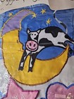 Baby Birth Announcement Flag Reversible Boy Or Girl Cow Jumped Over Moon New 