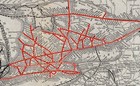 1922 Antique Grand Trunk System Railway Map Grand Trunk Pacific Railroad 3253