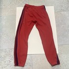 Aviator Nation Xs Red Jogger Pants Cotton Blend Elastic Tapered