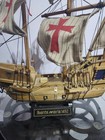 Santa Maria 1492 Wooden Carrack Model Ship Decorative Display Wood Fabric