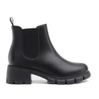 Athlefit Girls Ankle Boots Kids Comfortable Slip On Lug Sole Chelsea Booties For