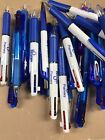 100 Wholesale Lot Misprint Ink Pens 3 Color  clicker  Type Pens Red Black Blue