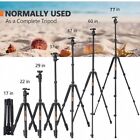 81 Inch Tripod With Monopod  Suitable For Smartphone And Dslr Camera Canon Nikon