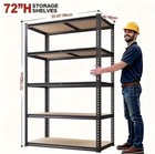 5-tier Heavy Duty Shelving Unit 2000lbs Capacity - 72 w X 36 d X 16 h Industrial