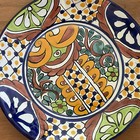 Talavera Mexican Plate Pottery Handmade Hand Painted 11 5    Decorative
