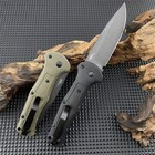Bm 9070 Folding Pocket Knife Drop Point Plain Blade Grivory Handle Camping Tool