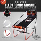 Lancaster 2 Player Scoreboard Arcade 3 In 1 Basketball Sports Game  open Box 