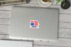 Ultra Maga American Flag Vinyl Decal - Premium Quality Patriotic Sticker