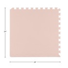 Foam Floor Tiles 24sqft Soft Nontoxic Baby Play Mat Foam Puzzle Mat  Light Pink