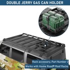 Double Jerry Can Holder 5 3 Gallon Gas Can Mount Fit Hooke Road Roof Racks