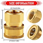 Pressure Washer Couplers Brass Fittings 2 Pack 3 8 Inch Quick Connect To Female