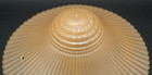 Vintage Art Deco 3 Chain Ceiling Light Shade Only Yellowish Peach Beautiful