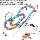 High-speed Slot Car Race Track Set With Dual Racing And  Electric Remote Control