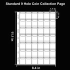 40x42 Pockets Coin Holder Folder Pages Sheets For Collection Album Storage Books