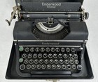 1930s Underwood Universal Portable Manual Typewriter   Case Black Textured Works
