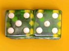 Mini Translucent Green Bakelite  lucite Dice  set Of 2  Vntg
