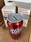       2  Dr  Pepper Coin Bank Can Treasure money Hider     