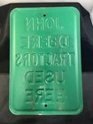 John Deere Tractors Used Here  Vintage Embossed Heavy 3 Lb  Steel Sign 12   x18   