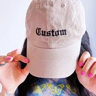 Custom Embroidered Hat With Your Own Logo Text Brand Design