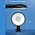 2pack 100w Outdoor Led Barn Light Dusk To Dawn Parking Lot Yard Area Light Lamp
