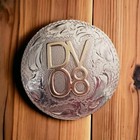 Silverado Silver And 10k Gold Engraved Western Concho Scarf Ring  1 5  Dv 08 