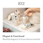 Bathroom Accessories Accessory Set Beige 6 Pcs Toothbrush Holder Lotion Soap