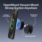 Statik Hypermount   2 Vacuum Phone Mount - Magnetic Phone Holder  Vacuum Seal Car