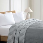 Member s Mark Oversized Down Alternative Reversible Blanket  94  X 106   silver 
