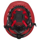 Milwaukee Bolt Full Brim Vented Safety Helmet  Type 2  Class C  Red