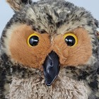 Nwt Realistic Owl Melissa   Doug 17  Tall Plush Toy Stuffed Animal Soft Lifelike
