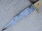 Antique Fine Cast Steel Etched Dirk   Hunting Knife Original Sheath C1860s-1880s