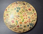 Vintage 1939 Stratton Large Gold Tone Floral Flapjack Powder Compact  Very Rare