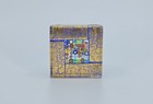 Vetro Artistico Murano Glass Paperweight Vam 015 Millefiori Gold Blue Italy