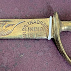 Vintage Saran Brass Ornate Mini Sword Letter Opener Set 8 25    Nos